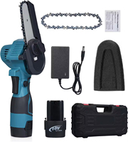 Tronçonneuse sans fil industrielle à moteur brushless, barre de guidage de 6 pouces, pour bricolage, vente en gros OEM