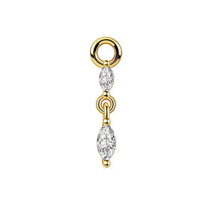 Dijes de Plata de Ley 925 con Moissanita y Borlas en Forma de Rombo para Pendientes DIY - Product Image 6
