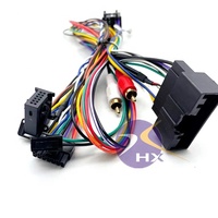 Arnés de cables de audio para coche estéreo ISO de 16 Pines, cable amplificador de posventa para Android Radio, arnés de cables de aislamiento PE para audio de coche