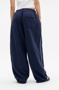 <span class=keywords><strong>Pantaloni</strong></span> <span class=keywords><strong>Eleganti</strong></span> da Donna con Stampa Logo Personalizzata, <span class=keywords><strong>Pantaloni</strong></span> <span class=keywords><strong>Blu</strong></span> a Gamba Larga con Vita Elastica, <span class=keywords><strong>Pantaloni</strong></span> Casual Estivi per Donna, <span class=keywords><strong>Pantaloni</strong></span> Larghi - Product Image 4