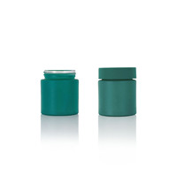Frasco de Vidrio Redondo Hermético de 1oz 2oz 3oz 4oz para Concentrados, a Prueba de Niños, con Tapa con Ventana de Apertura