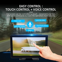 Système de sécurité pour camion Wemaer avec écran tactile 10,1 pouces, enregistreur DVR AHD 5 canaux 1080P et caméra de recul étanche avec vision nocturne