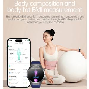 Reloj Inteligente ECG ET456 en Oferta, <span class=keywords><strong>para</strong></span> Mujer, Resistente al Agua IP68, Monitor de Frecuencia Cardíaca, Sueño, Salud, Seguimiento Menstrual, Reloj - Product Image 4