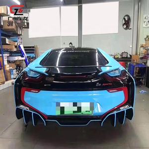 Eléctrico Berserker estilo fibra de carbono labio delantero labio trasero difusor faldas laterales Spoiler auto Kits de cuerpo para Bmw I8 otros piezas de automóviles - Product Image 5