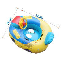 Siège épaissi siège gonflable voiture bébé PVC écologique infantile aide à la natation pour 3 mois à 3 ans amusement aquatique en plein air