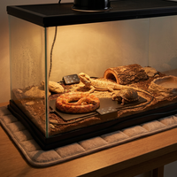 Tapis chauffant pour terrarium de reptiles, tapis chauffant réglable, imperméable, chauffe-reptile pour gecko, serpent, tortue