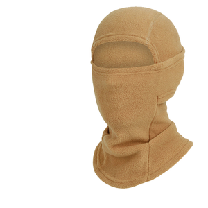 Cagoule unisexe d'extérieur, couvre-visage chaud d'hiver, 56-58 cm, en polaire beige, protection contre le froid pour adulte - Product Image 1