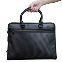 Sac à main en fibre de carbone véritable pour homme, sac d'affaires, sac à main de grande capacité, léger, décontracté, sac bandoulière