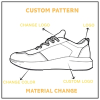 Fournisseur personnalisé Chaussures de course tendances de qualité supérieure Baskets de sport respirantes à absorption des chocs
