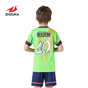 Comfortable wholesale football team uniform ミニカスタムサッカーユニフォーム clothing soccer jersey set child - Product Image 3