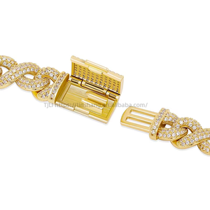 New 8-word Infinite <b>Cuban</b> <b>Chain</b> Hip-hop Street Fashion Accessories Internet Celebrity Same Style Necklace Jewelry Wholesale - Product Image 3