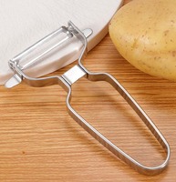 Roestvrijstalen schilmes voor fruit en groenten, keukenhulp voor precies snijden, chef-gadget, aardappelschillers