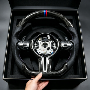 Volante de Fibra de Carbono Personalizado para <span class=keywords><strong>BMW</strong></span> F20 F30 F10 F15 F06 F12 F90 M3 M5 E92 E70 E90 E91 <span class=keywords><strong>M</strong></span> Sports, Precio de Fábrica - Product Image 1