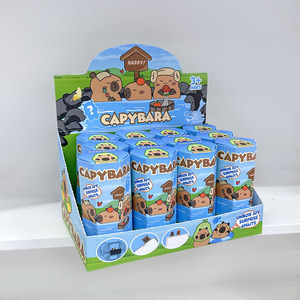 Venta caliente dibujos animados lindo Capybara cajas ciegas diversas figuras de acción de alta calidad PVC familia televisión ordenador Decoración personalizada - Product Image 3