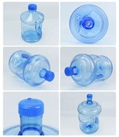 Bouteille d'eau de 5 gallons avec poignée, en plastique de qualité alimentaire, réutilisable pour distributeur d'eau, refroidisseur et utilisation quotidienne de l'eau potable