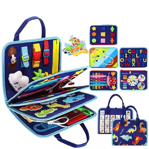 Toddlers <strong>Busy</strong> <strong>Book</strong> Felt <strong>Busy</strong> Board Basic Skills <strong>Montessori</strong> Toddler Soft Quiet <strong>Busy</strong> Board <strong>Book</strong> - Product Image 1