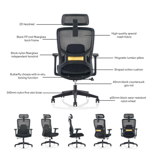 Silla giratoria ICON, silla ergonómica, muebles de oficina, sillas de oficina de diseño moderno, silla ejecutiva de lujo, silla ajustable - Product Image 3