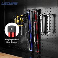 Support magnétique en métal LEC pour embouts, support de rangement en aluminium, support fixe pour multiprises, rangement suspendu, personnalisable OEM, outil de bricolage