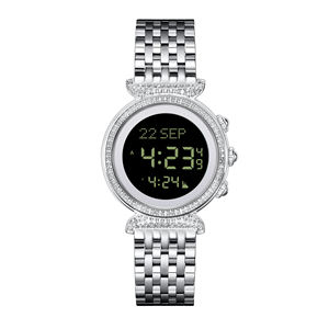 Reloj Musulmán Azan 2025 con Horario de Oración Mundial, Nuevo Reloj Digital Islámico Moderno, Impermeable, de Moda, con Diamantes, para Mujer - Product Image 6