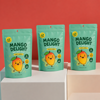 Sachets Doypack Personnalisés Imprimés en Gros avec Fermeture Zip Refermable pour Emballage Alimentaire, Présentoir Transparent pour Vente au Détail OEM
