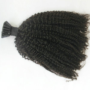 Capelli umani grezzi non trattati indiani I Tip <span class=keywords><strong>Extension</strong></span> capelli vergini 4C ricci <span class=keywords><strong>Afro</strong></span> ricci - Product Image 4
