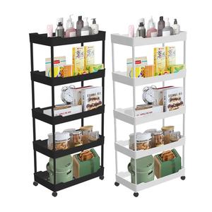 Chariot de stockage en plastique d'article de mode Chariot roulant de stockage de qualité supérieure Chariot de stockage à rouleaux durables - Product Image 1