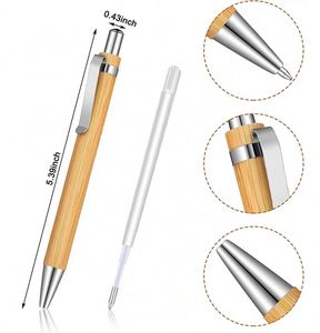 Hot-selling Ecofriendly Bamboo Metal Ballpoint <b>Pen</b> with logo Luxury Rollerball <b>Pen</b> Custom <b>Pen</b> Suitable for Corporate Advertising - Product Image 3