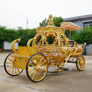 Chariot de mariage électrique de luxe en forme de citrouille, chariot de conte de fées personnalisé pour événements, chariot de tourisme à vendre - Product Image 6