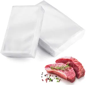 Bolsa de vacío de grado alimenticio PE 100%, reciclable, mantenimiento fresco para carne, bolsa de envasado al vacío de un solo material