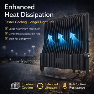 Faro LED da Esterno 50W-400W IP66 ad Alta Luminosità per Illuminazione di Parcheggi, Magazzini, Cortili e Campi Sportivi - Product Image 2