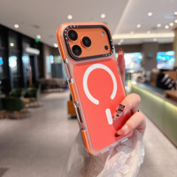 Étui de protection robuste et mat pour téléphone portable IVYMAX, design magnétique coloré ondulé IMD, nouveau modèle pour iPhone 14 15 16 17 18 Pro Max