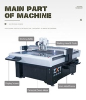 Máquina de Corte y Plegado CNC de Cama Plana ZHUOXING Jwei, Plotter de Corte con Repuestos para Fabricación de Cartón
