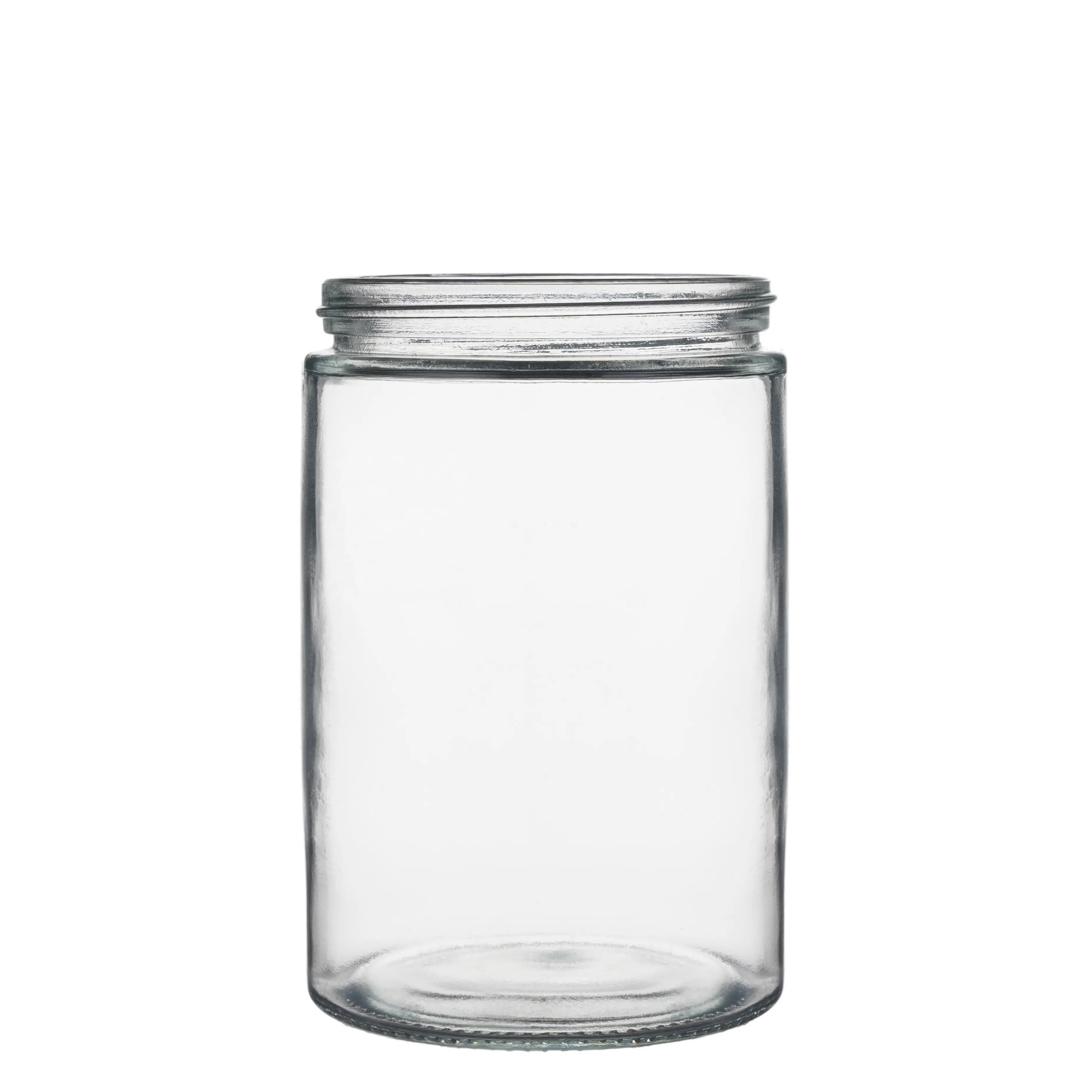 Berlin-tarro de almacenamiento de alimentos de tamaño personalizado, frasco de vidrio redondo transparente para crema cosmética