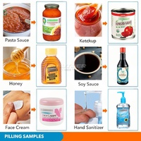 Machine de remplissage entièrement automatique pour pâte de poire, liquides visqueux, miel de loquat, en bouteilles et bocaux en verre de 200 ml et 250 ml