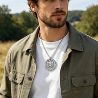 Collar Personalizado de Acero Inoxidable con Emblema de Águila Grabado con Láser de Alta Precisión de 0.01 mm, Joyería Personalizada para Hombre y Mujer, Regalo