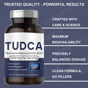 Vitahealthy OEM/ODM Prix de Gros Capsules de <span class=keywords><strong>TUDCA</strong></span> 1200MG <span class=keywords><strong>TUDCA</strong></span> Pur par Portion pour le Soutien du Foie et de l'Immunité Capsules de <span class=keywords><strong>TUDCA</strong></span> - Product Image 2