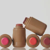 Fournisseur de cosmétiques en gros, ensemble de 6 teintes de blush crème longue tenue en stick