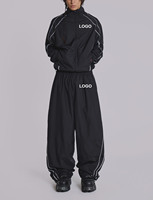 Veste zippée décontractée noire Vapor pour homme, coupe ample, anti-plis, coupe-vent, survêtement, best-seller du printemps