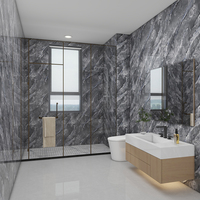 Papier peint géométrique 3D moderne, autocollant, facile à nettoyer et durable, carrelage mural 3D, design à grain de marbre pour hôtels