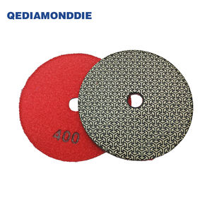 Almohadillas de diamante galvanizadas flexibles Almohadillas de pulido de diamante 50mm/80mm/100mm Almohadillas de pulido de diamante galvanizadas para piedra - Product Image 1