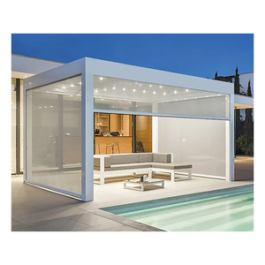 O alumínio exterior bioclimático moderno louvered o projeto 3x3 3x4 3 3x5m bonde tamanhos Pergola personalizado disponível do tamanho - Product Image 1