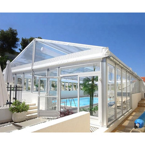 Tentes de fête et de mariage en PVC imperméable avec toit transparent en aluminium, résistantes <span class=keywords><strong>aux</strong></span> UV/vent/feu, taille personnalisée pour les événements en plein air - Product Image 4