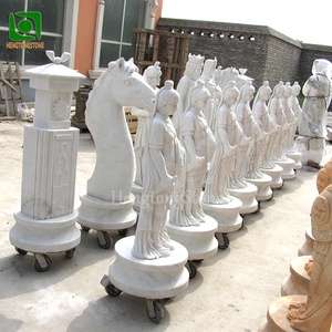 Tùy chỉnh phong cách phương Tây đá cẩm thạch cờ vua Điêu Khắc Đá Ngoài Trời bức tượng - Product Image 5