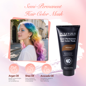 Tinte <span class=keywords><strong>de</strong></span> <span class=keywords><strong>Cabello</strong></span> Profesional PW PPD Free para Salón, Crema <span class=keywords><strong>de</strong></span> Coloración Orgánica Natural sin Amoníaco, Tinte Semipermanente Marrón para el <span class=keywords><strong>Cabello</strong></span> - Product Image 1