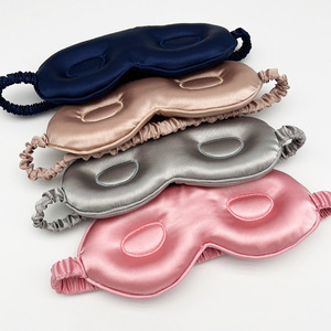 Wholesale Custom 100% Pure Mulberry Silk Contour <strong>Sleep</strong> <strong>Mask</strong> 16/19/22 Momme 3D <strong>Eye</strong> <strong>Mask</strong> with Pure Silk Filler <strong>for</strong> Winter &amp; Summer - Product Image 2