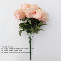 Premium Künstlicher Rosenstrauß in Verschiedenen Farben für Hochzeit Party Valentinstag Dekoration Günstig ab Werk Schneller Versand