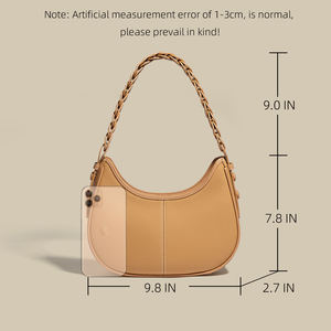 RZCK nouveautés sac à main demi-lune en cuir véritable populaire pour femmes sacs à bandoulière en cuir véritable pour dames de bonne qualité - Product Image 2