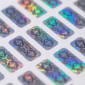 In ấn chuyên nghiệp Holographic an ninh sticker hình chữ nhật Chống giả mạo dán chống hàng giả Nhãn dán nhãn - Product Image 1