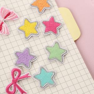 Patch brodé Stock Star Bow, tissé, auto-adhésif, petit, coloré, à coller sur sac, sangle, téléphone - Product Image 4