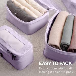 Sacs de rangement de voyage pliables en polyester à double fermeture éclair, tendance et portables, pour valises - Product Image 4